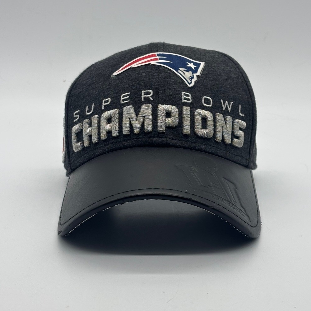 New England Patriots Super Bowl LIII Champions New Era 9FORTY Hat NFL Gray - Picture 1 of 9
